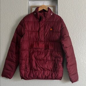 Ellesse Burgundy Quilted Jacket